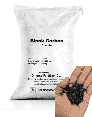 Black carbon cotted granules